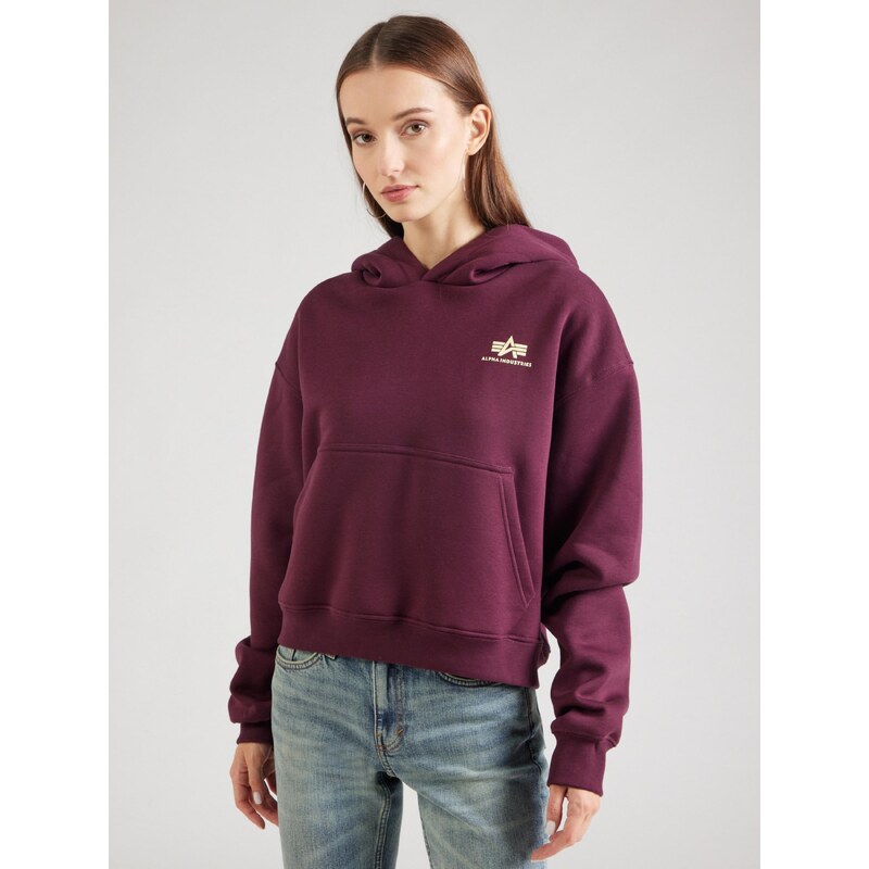 ALPHA INDUSTRIES Mikina režná / vínově červená