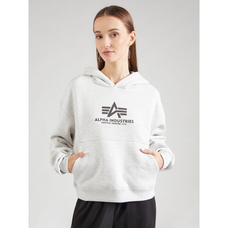 ALPHA INDUSTRIES Mikina antracitová / světle šedá