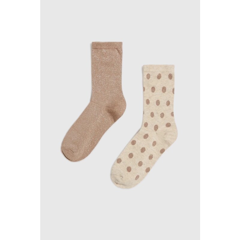Marisse Womens Socks Z-Sk-4510 L.Beige Mel 107890829