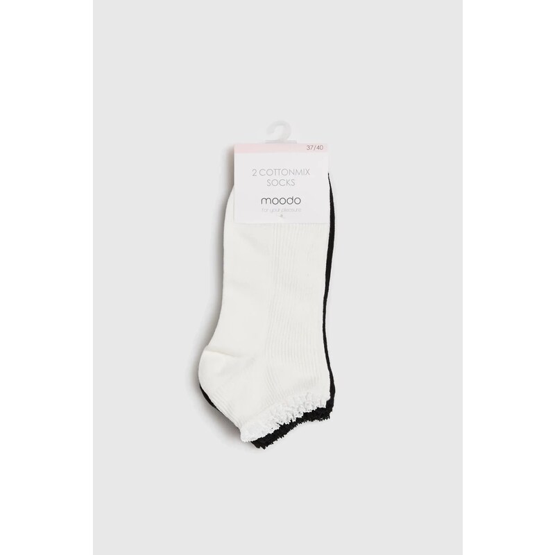 Marisse Womens Socks Z-Sk-4502 Off White
