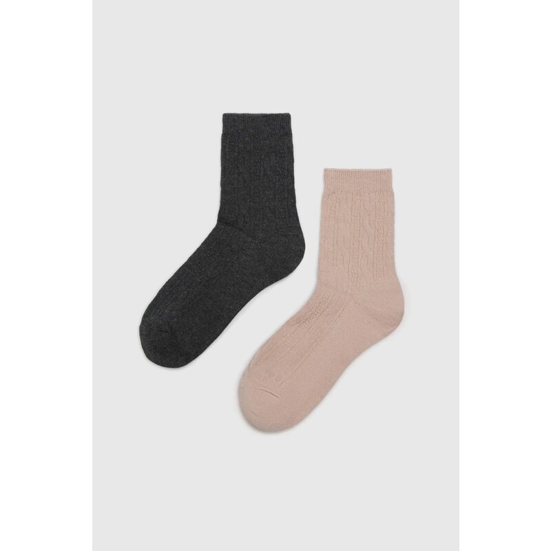 Marisse Womens Socks Z-Sk-4509 Dusty Pink