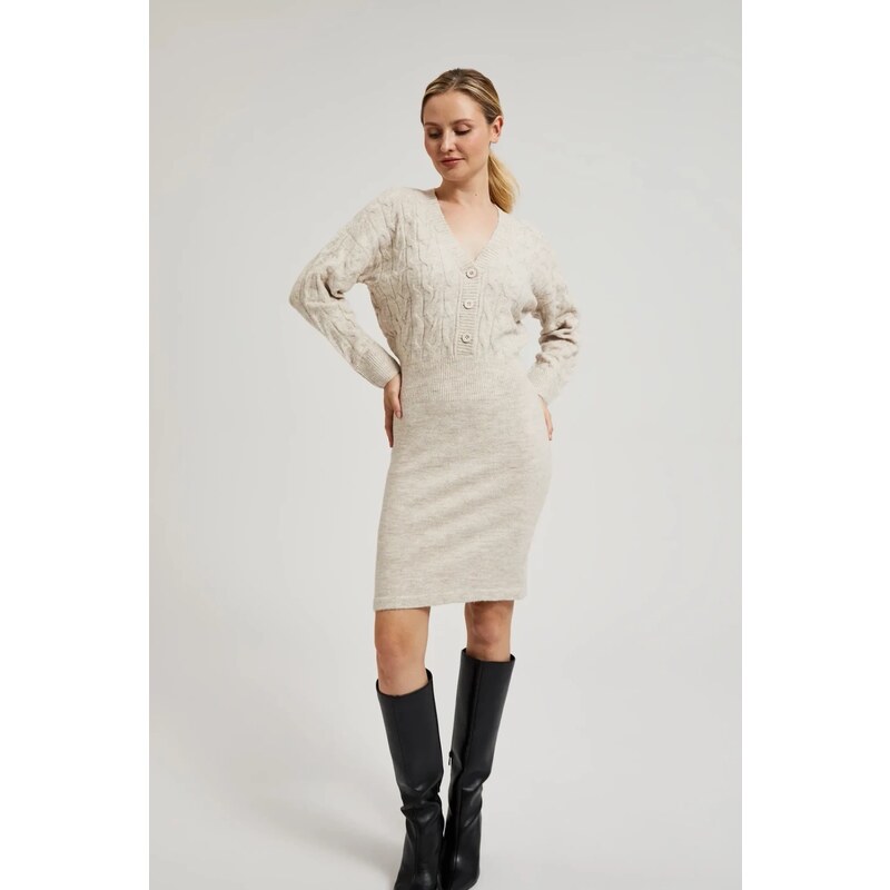 Marisse Womens Dress Z-Su-4523 Beige Mel