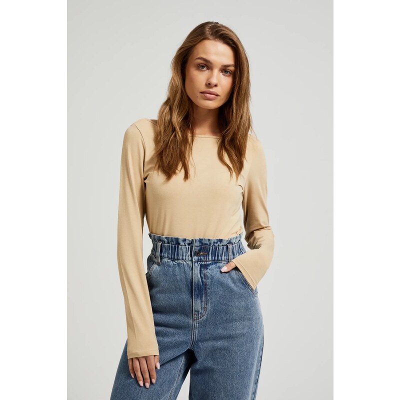 Marisse Womens Blouse Z-Ts-4502 Beige