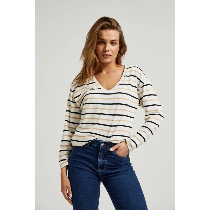 Marisse Womens Blouse Z-Ts-4503 Off White