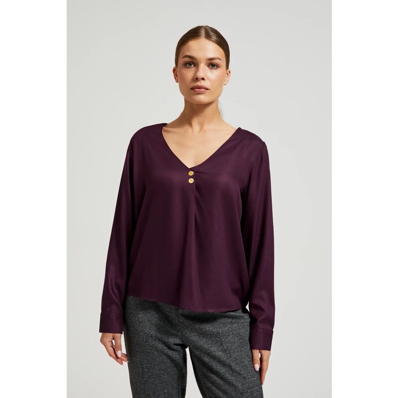 Marisse Womens Shirt Z-Ko-4512 D.Violet
