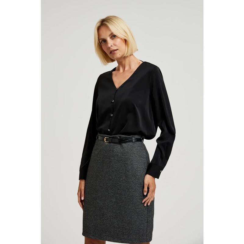 Marisse Womens Shirt Z-Ko-4508 Black