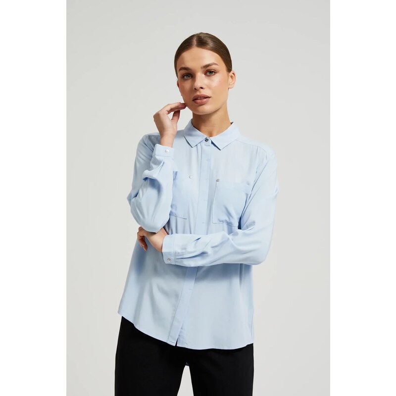 Marisse Womens Shirt Z-Ko-4516 L.Blue