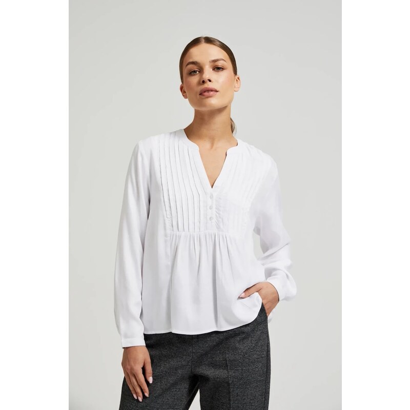 Marisse Womens Shirt Z-Ko-4520 White