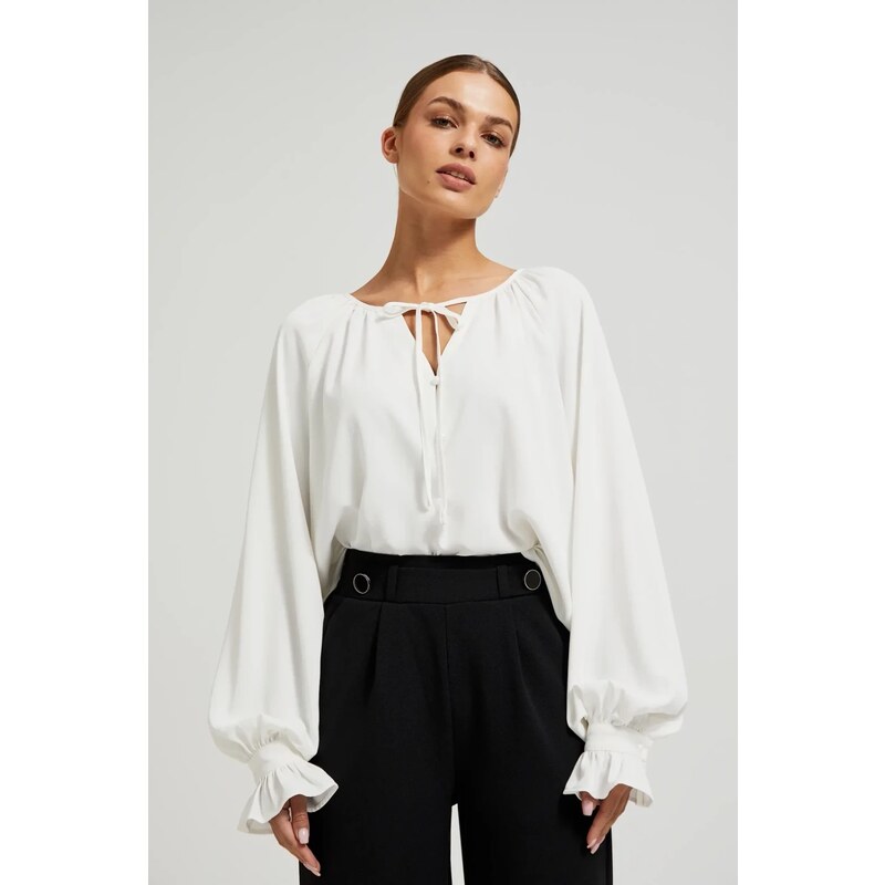 Marisse Womens Shirt Z-Ko-4521 Off White 107819480