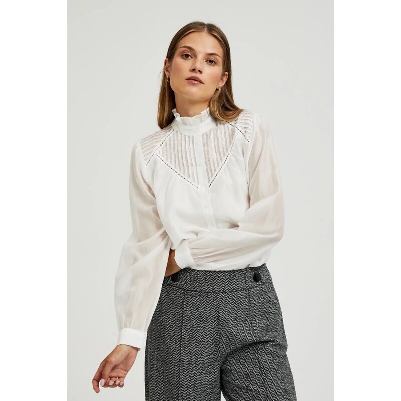 Marisse Womens Shirt Z-Ko-4524 White
