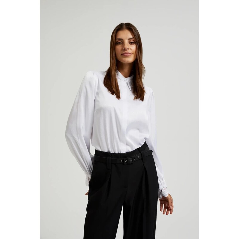 Marisse Womens Shirt Z-Ko-4531 Off White