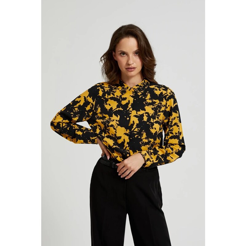 Marisse Womens Shirt Z-Ko-4539 Mustard