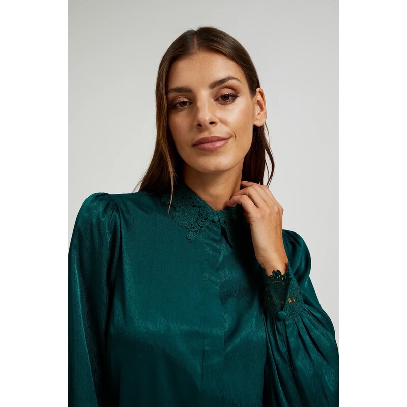 Marisse Womens Shirt Z-Ko-4531 D.Green