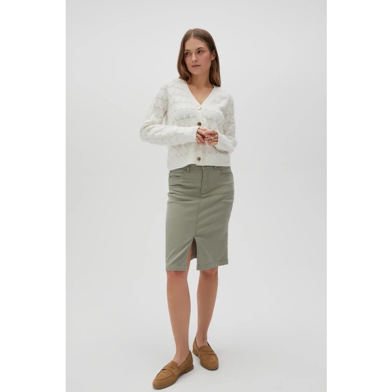 Marisse Womens Skirt L-Sc-4602 Olive