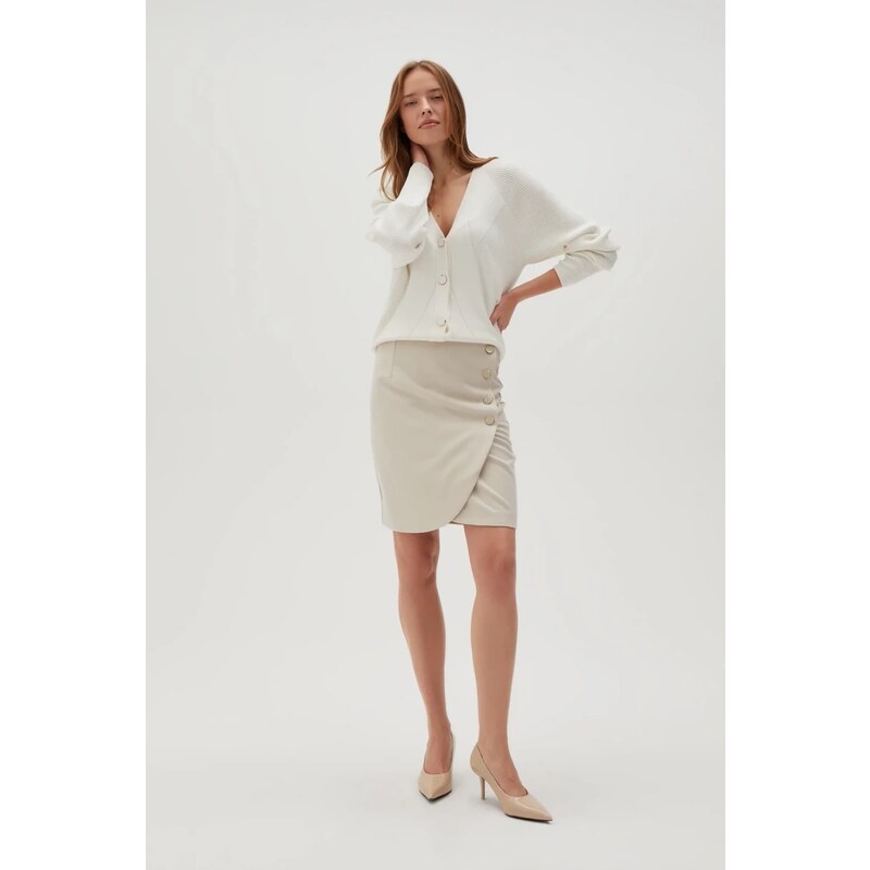 Marisse Womens Skirt L-Sc-4605 L.Beige