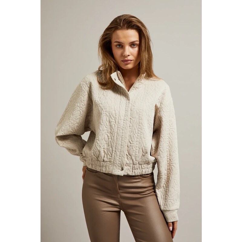 Marisse Womens Sweatshirt Z-Bl-4507 L.Beige
