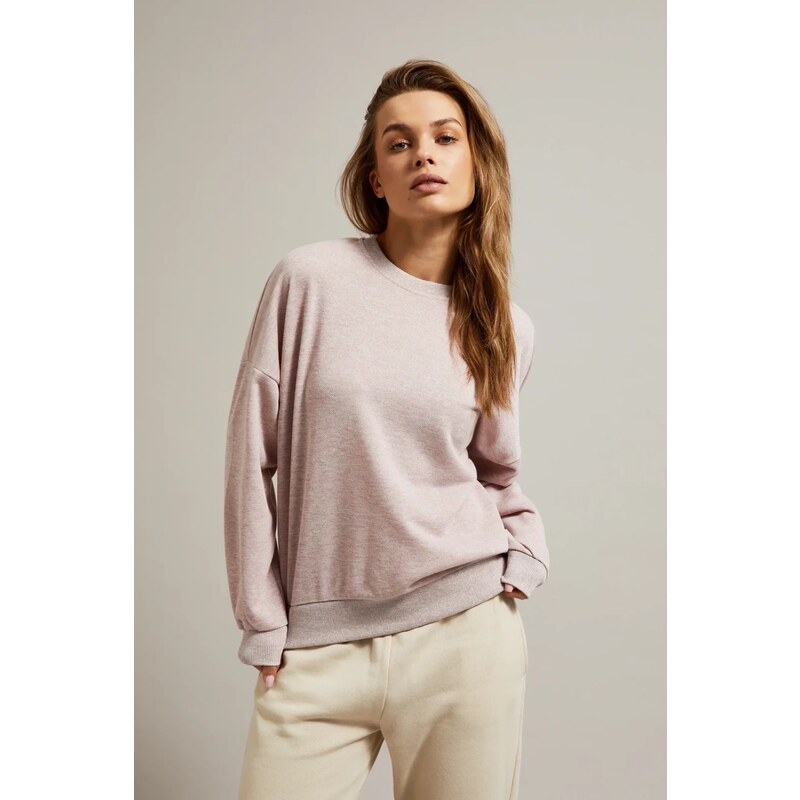 Marisse Womens Sweatshirt Z-Bl-4504 Pink Mel