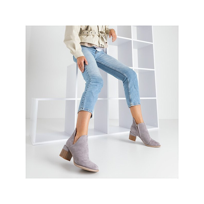 Resti Gray womens ankle boots Jeneuer - Footwear