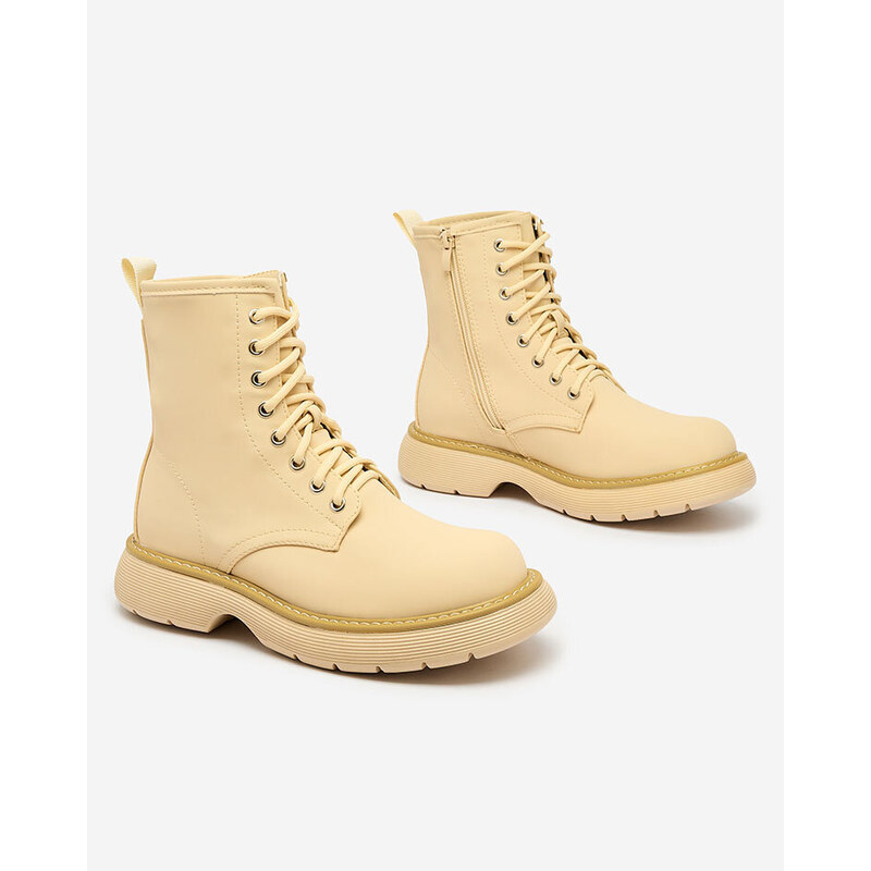 Resti Matte beige womens boots Kucillo