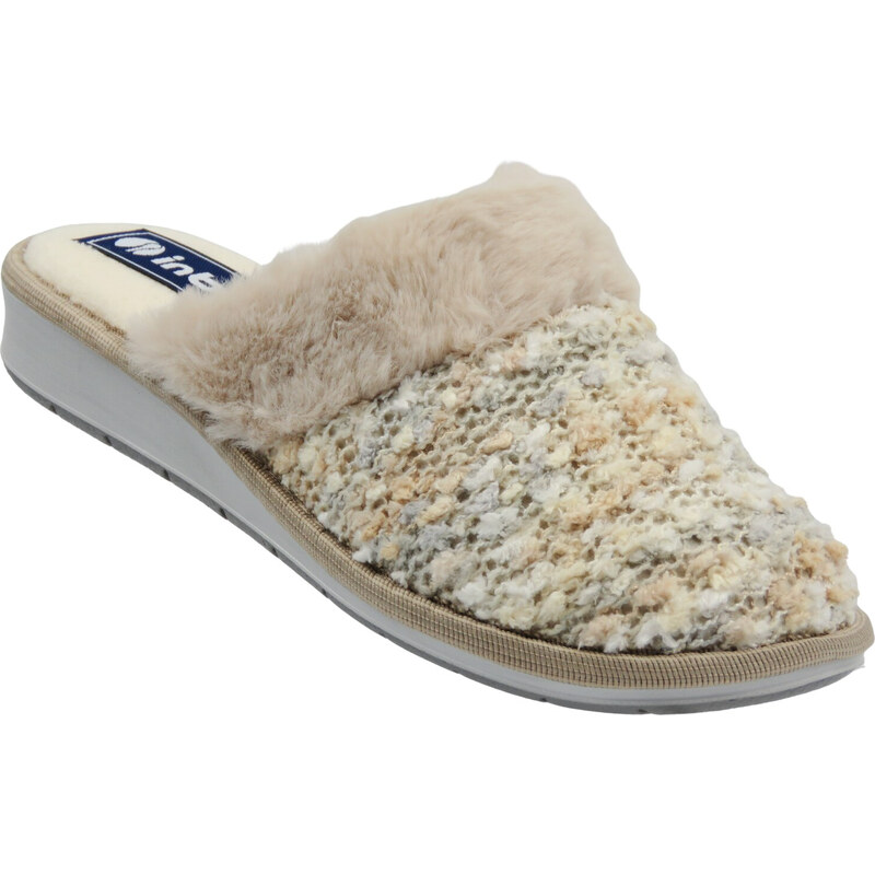 Dámské domácí pantofle Inblu LB-109 béžové – nazouvací 107979430