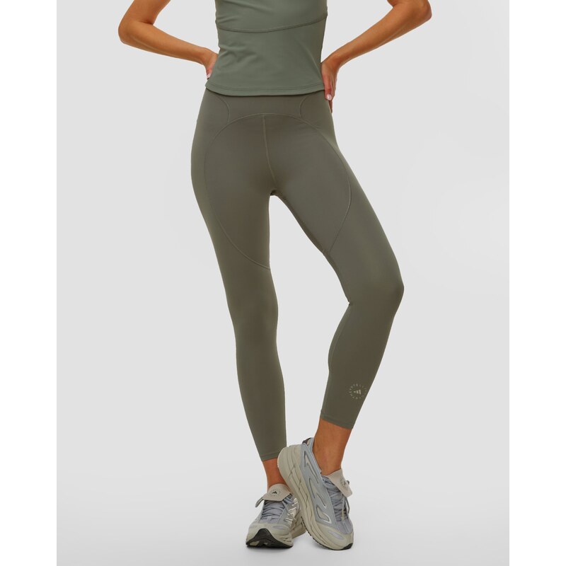 Dámské Legíny Adidas By Stella Mccartney Tpr 7/8 V Khakí