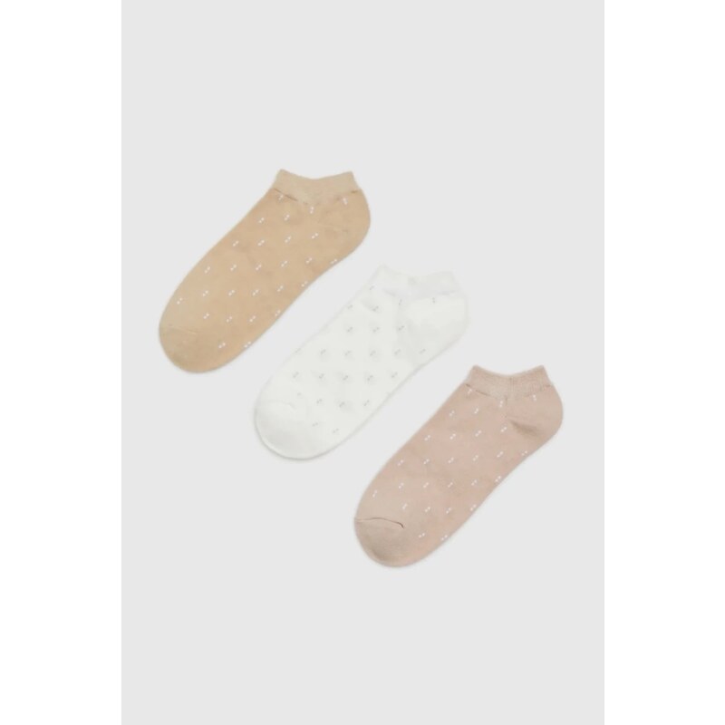 Marisse Womens Socks L-Sk-4607 Off White
