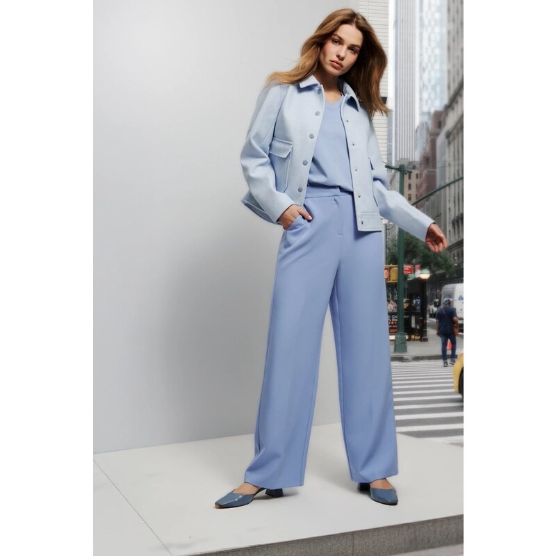 Marisse Womens Trousers L-Sp-4607 Blue 107895916