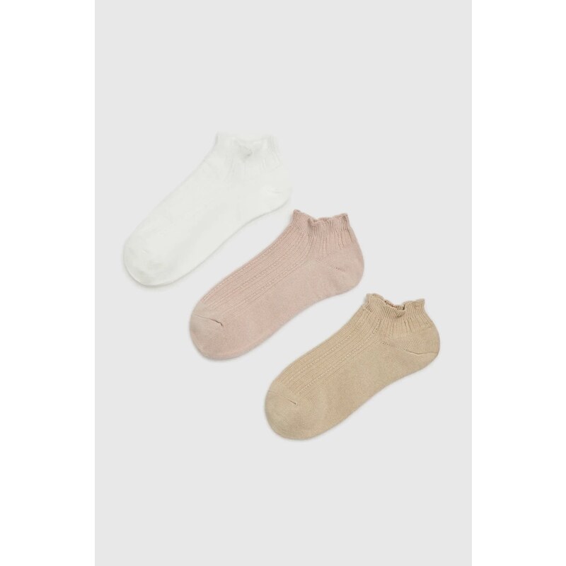 Marisse Womens Socks L-Sk-4609 Off White 107895903