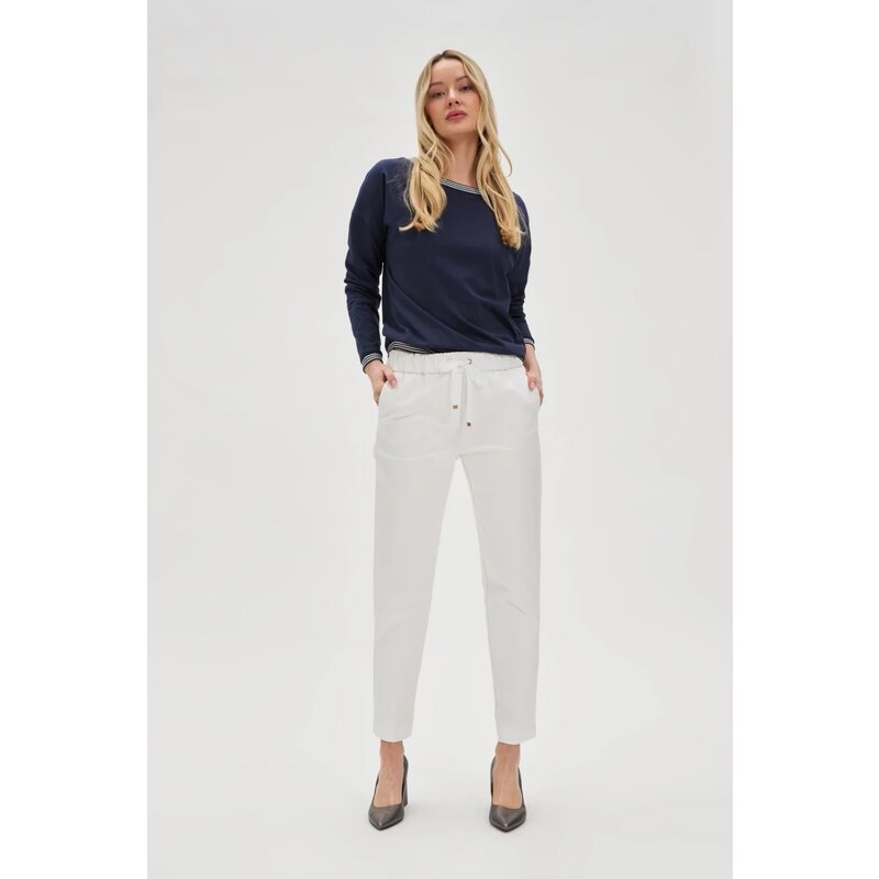 Marisse Womens Trousers L-Sp-4614 White
