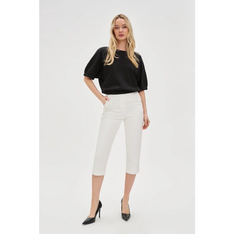 Marisse Womens Trousers L-Sp-4615 Off White