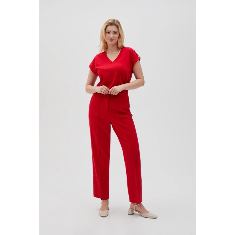 Marisse Womens Trousers L-Sp-4616 Red