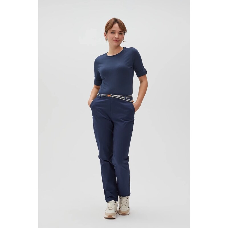 Marisse Womens Trousers L-Sp-4600 Navy