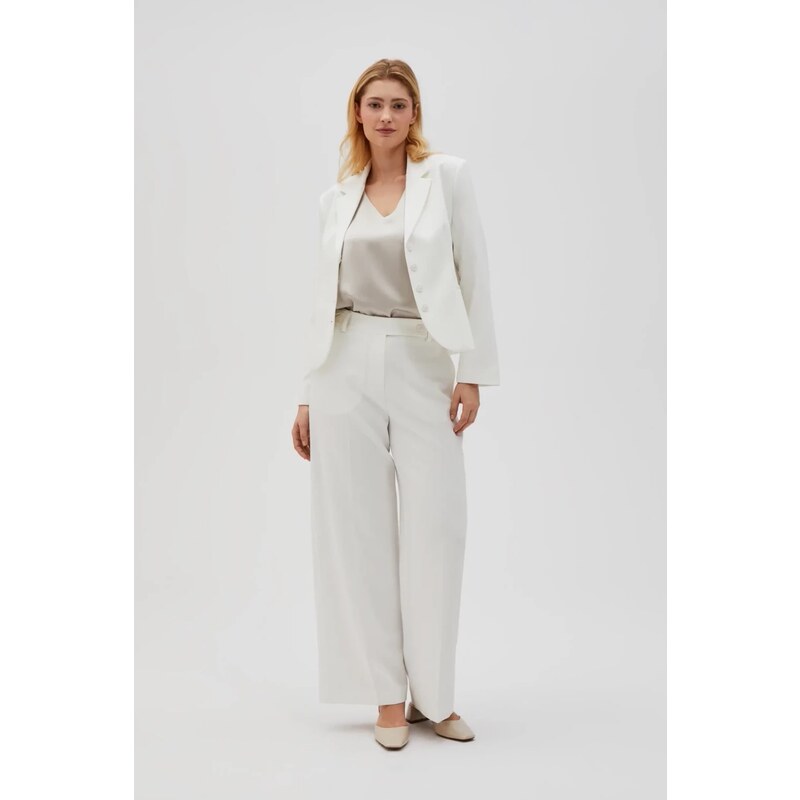 Marisse Womens Trousers L-Sp-4610 Off White