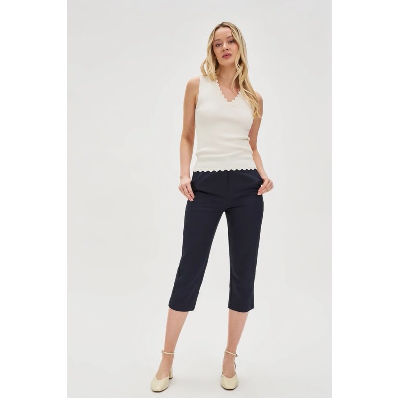 Marisse Womens Trousers L-Sp-4615 Navy 107895940