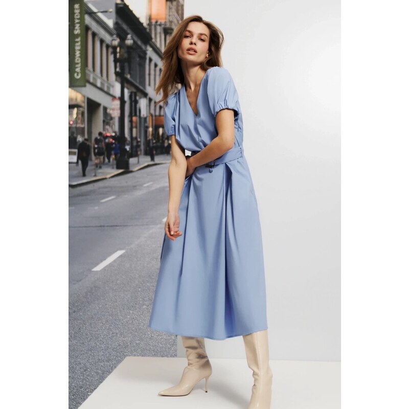 Marisse Womens Dress L-Su-4615 Blue