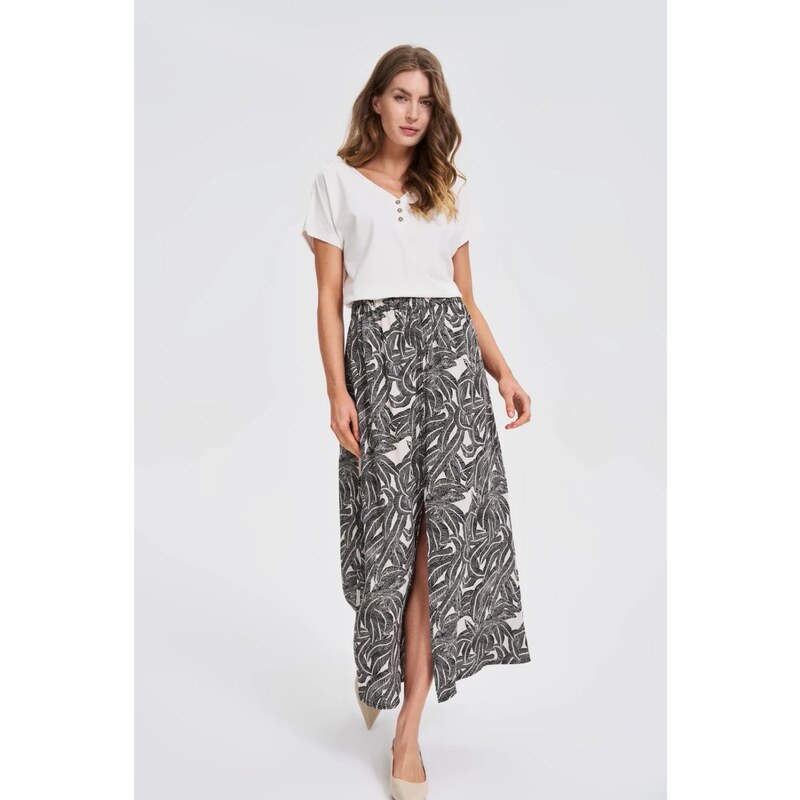Marisse Black Viscose Skirt