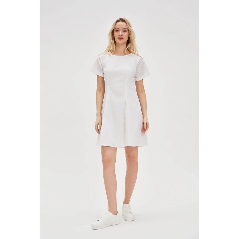 Marisse Womens Dress L-Su-4627 White
