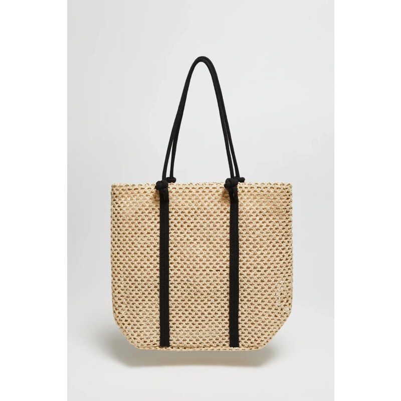 Marisse Beige Beach Bag