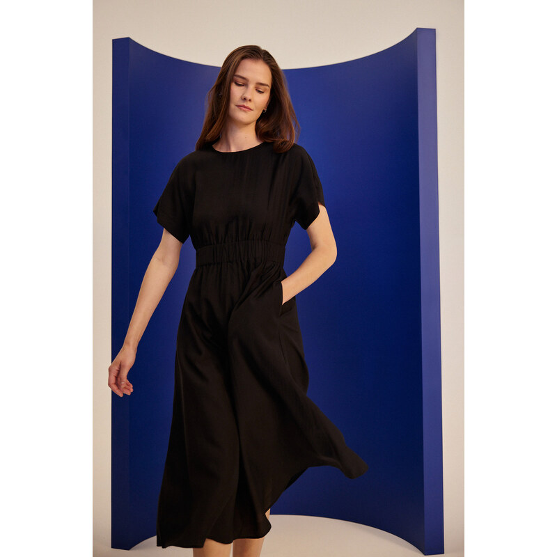 Marisse Black Viscose Dress