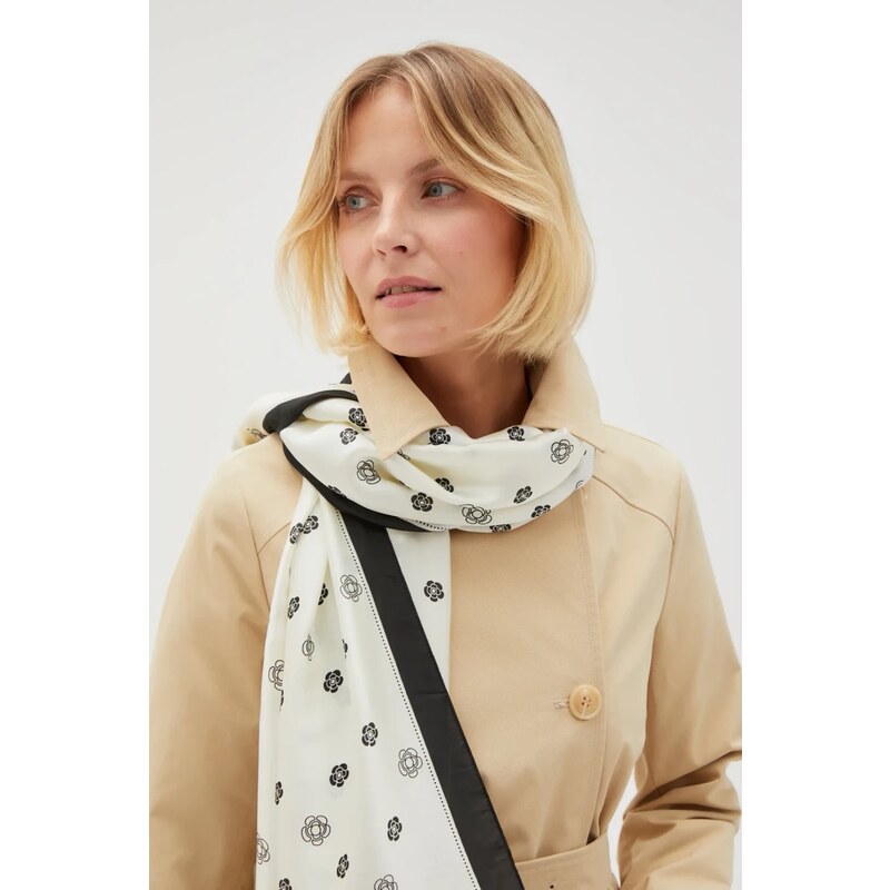 Marisse Womens Scarf L-Sz-4626 Off White