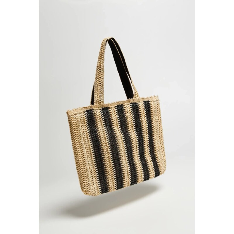Marisse Large Striped Bag