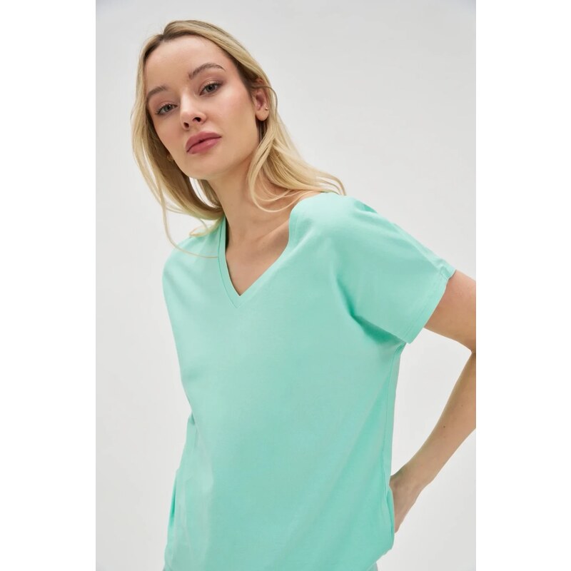Marisse Womens T-Shirt L-Ts-4623 Mint