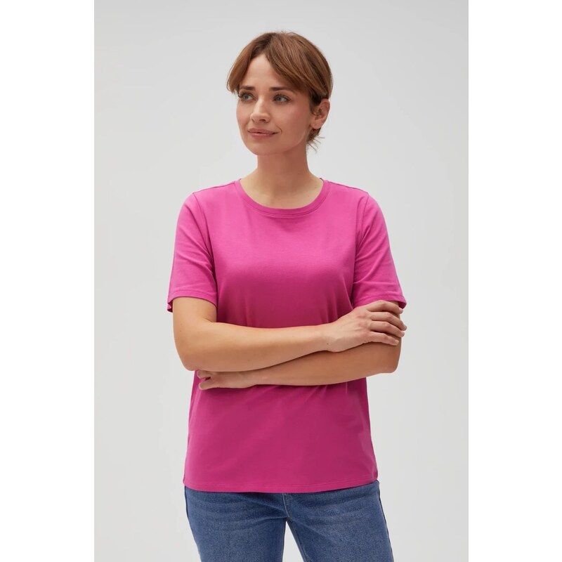 Marisse Womens T-Shirt L-Ts-4624 Fuchsia