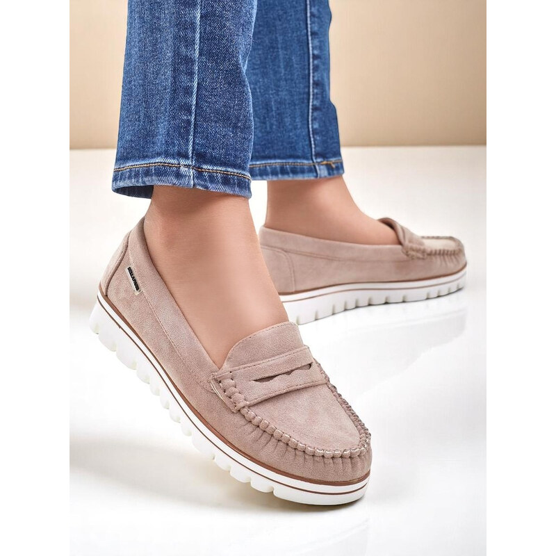 Resti Womens eco-suede moccasins Bellisse