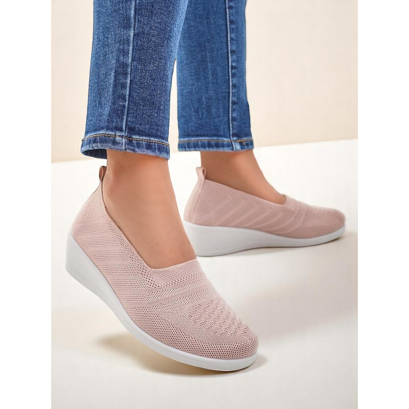 Resti Womens moccasins on a low wedge Epoles
