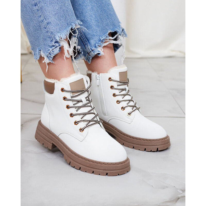 Resti White womens insulated trapper boots Radoras