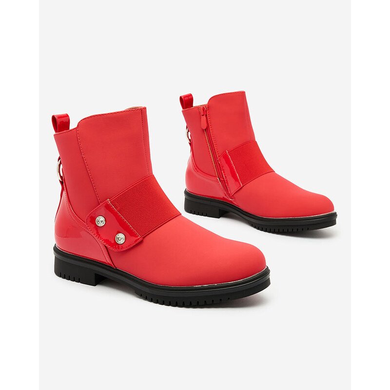Resti Red matte womens boots Setipfa