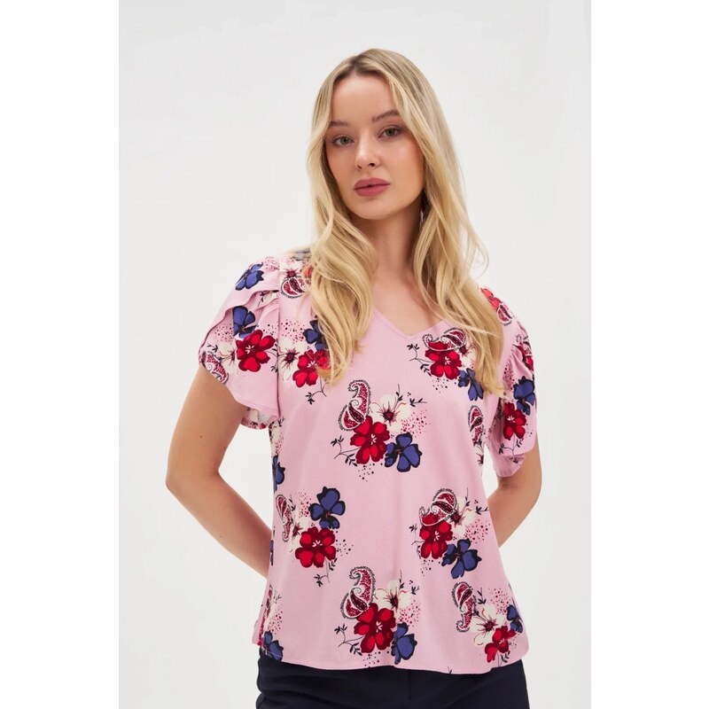 Marisse Womens Shirt L-Ko-4622 Pink