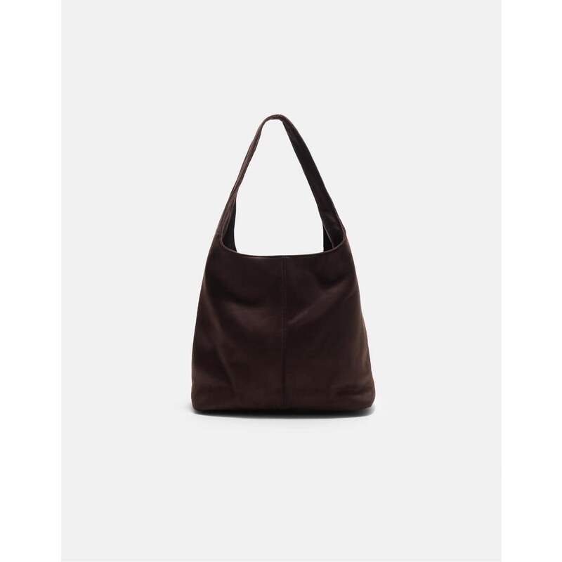 Stradivarius Faux suede shoulder bag in brown 107897735