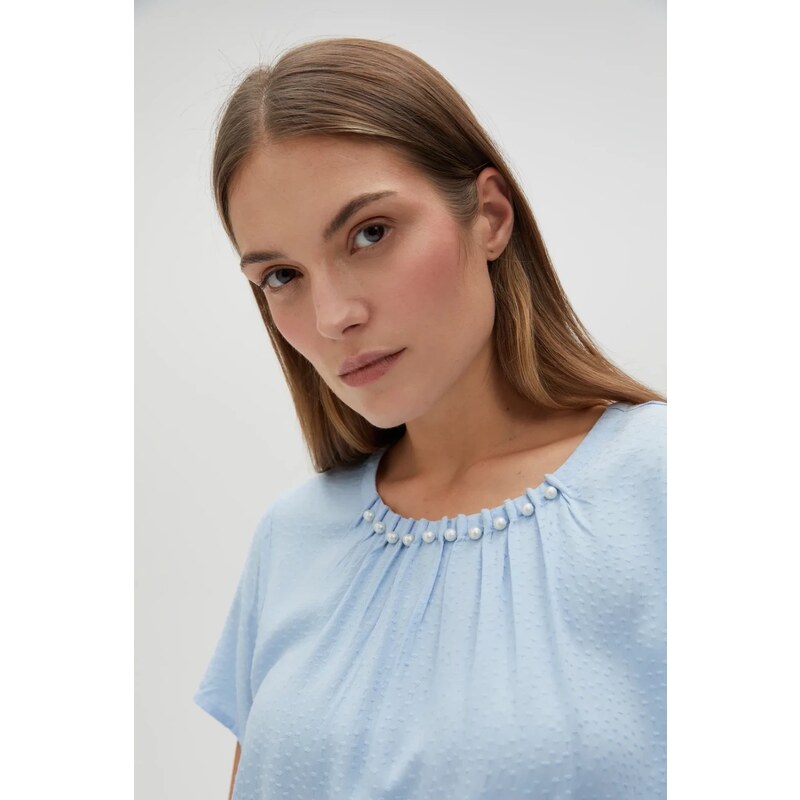 Marisse Womens Shirt L-Ko-4616 L.Blue